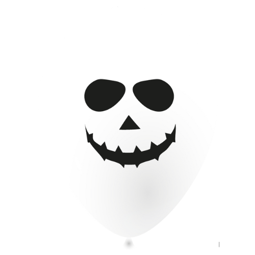 White Ghost Balloon Pack - Opaque