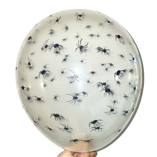 Transparent Spider Balloon Pack - Crystal